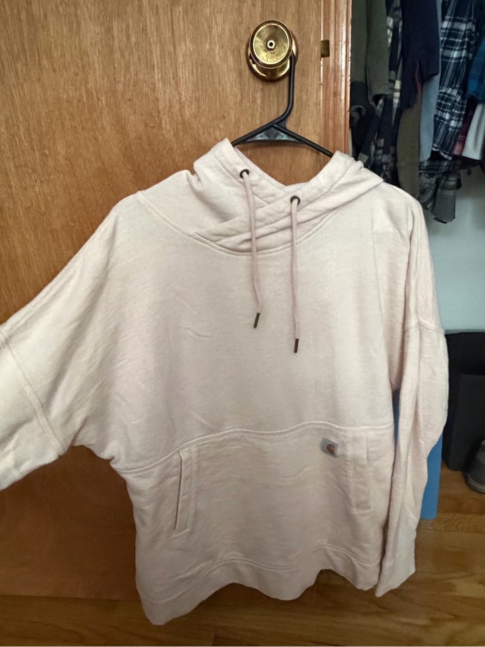 Carhartt Men's Light Pink Crewneck Hoodie